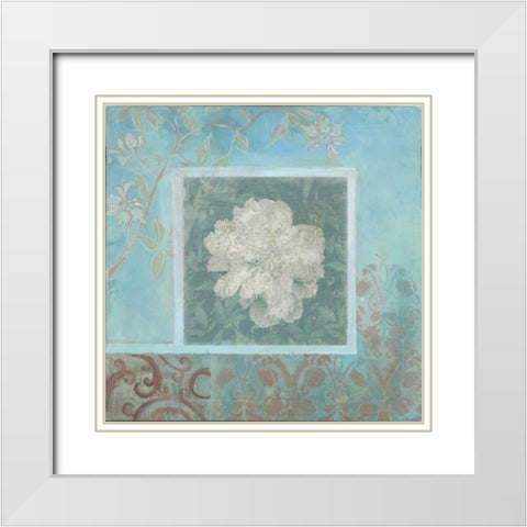 . White Modern Wood Framed Art Print with Double Matting by Haynes, Smith
