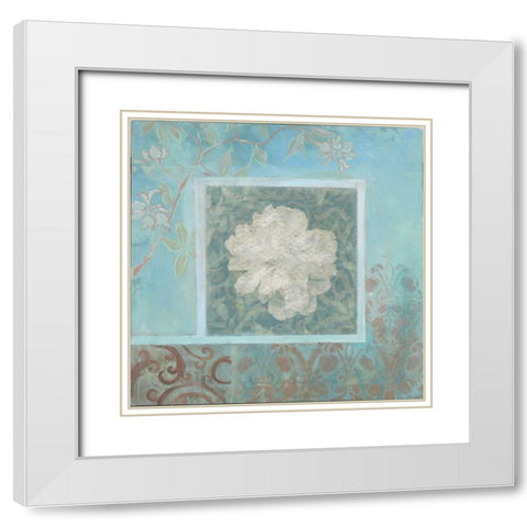 . White Modern Wood Framed Art Print with Double Matting by Haynes, Smith