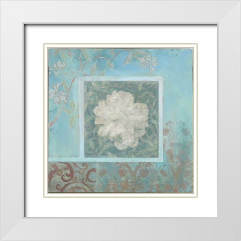 . White Modern Wood Framed Art Print with Double Matting by Haynes, Smith