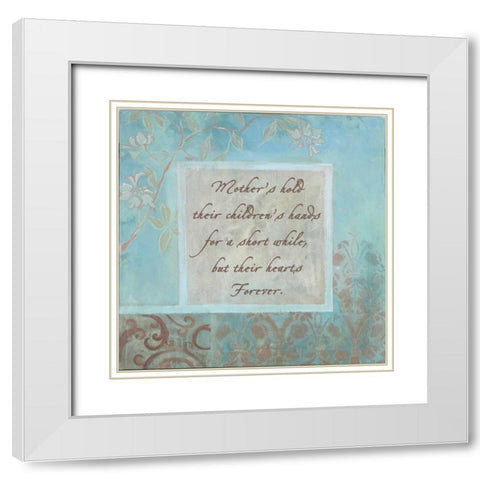. White Modern Wood Framed Art Print with Double Matting by Haynes, Smith