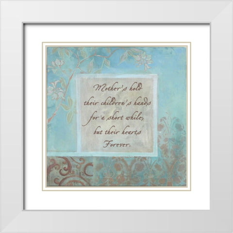 . White Modern Wood Framed Art Print with Double Matting by Haynes, Smith