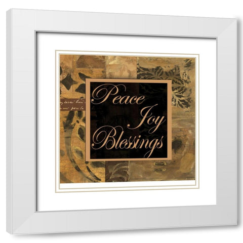 . White Modern Wood Framed Art Print with Double Matting by Haynes, Smith