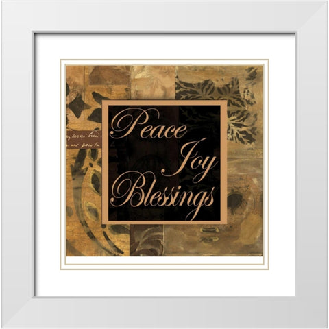 . White Modern Wood Framed Art Print with Double Matting by Haynes, Smith