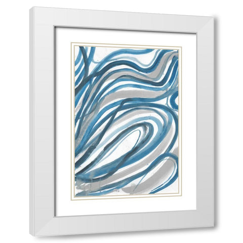 Minerals 2 White Modern Wood Framed Art Print with Double Matting by Haynes, Smith