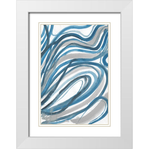 Minerals 2 White Modern Wood Framed Art Print with Double Matting by Haynes, Smith