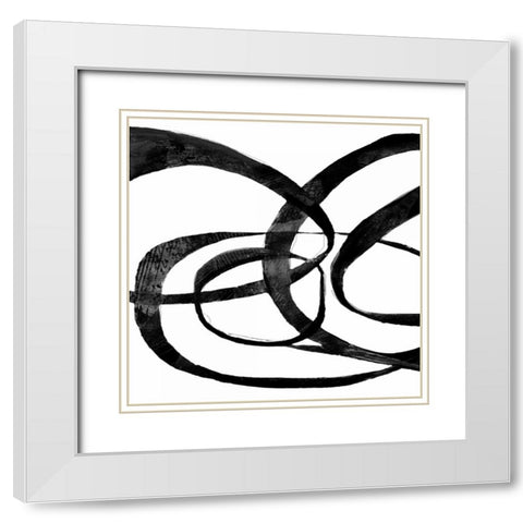 Goss 1 White Modern Wood Framed Art Print with Double Matting by Haynes, Smith