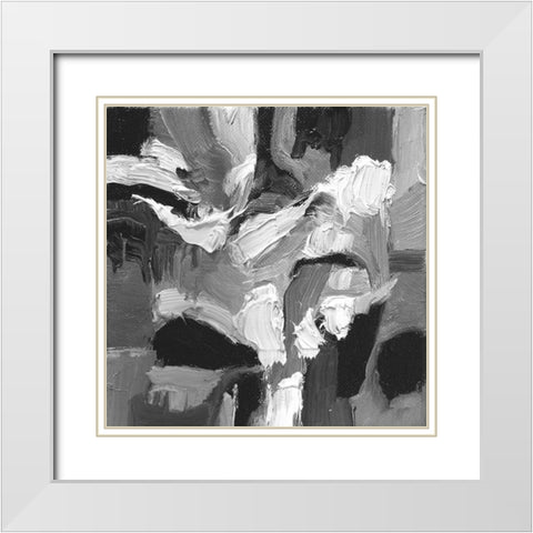 Abstract Wonder 2 White Modern Wood Framed Art Print with Double Matting by Lewis, Sharalee
