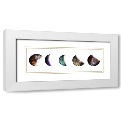 Hello From Above White Modern Wood Framed Art Print with Double Matting by Lewis, Sheldon