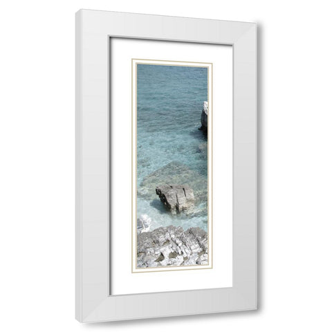 Hidden Paradise White Modern Wood Framed Art Print with Double Matting by Lewis, Sheldon
