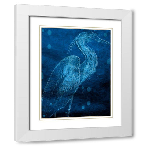 Indigo Pride White Modern Wood Framed Art Print with Double Matting by Lewis, Sheldon