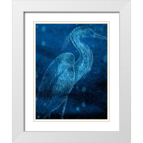 Indigo Pride White Modern Wood Framed Art Print with Double Matting by Lewis, Sheldon
