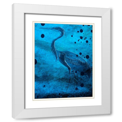 Indigo Pride And Joy White Modern Wood Framed Art Print with Double Matting by Lewis, Sheldon