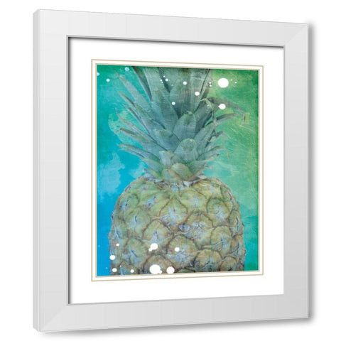 Tropical Pine White Modern Wood Framed Art Print with Double Matting by Lewis, Sheldon