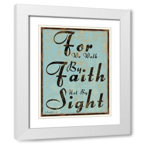 2 Corinthians 5-7 White Modern Wood Framed Art Print with Double Matting by Lewis, Sheldon