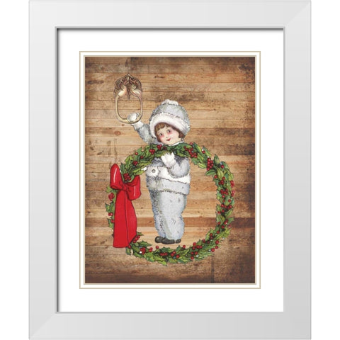 Christmas Joys White Modern Wood Framed Art Print with Double Matting by Lewis, Sheldon
