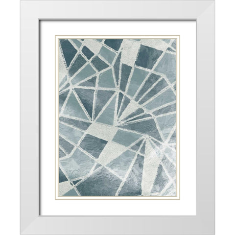 Pure Contemporary 1 White Modern Wood Framed Art Print with Double Matting by Lewis, Sheldon