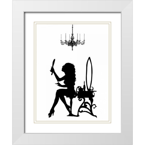 Style 1 White Modern Wood Framed Art Print with Double Matting by Lewis, Sheldon