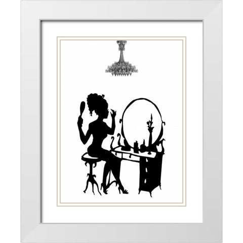 Style 2 White Modern Wood Framed Art Print with Double Matting by Lewis, Sheldon