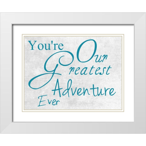 Greatest Adventure White Modern Wood Framed Art Print with Double Matting by Lewis, Sheldon