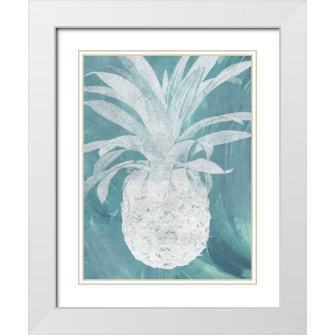 Pine 2 White Modern Wood Framed Art Print with Double Matting by Lewis, Sheldon