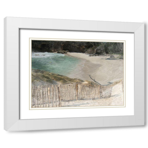 Grenville Bay 2 White Modern Wood Framed Art Print with Double Matting by Lewis, Sheldon