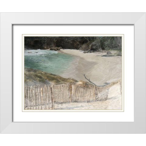 Grenville Bay 2 White Modern Wood Framed Art Print with Double Matting by Lewis, Sheldon