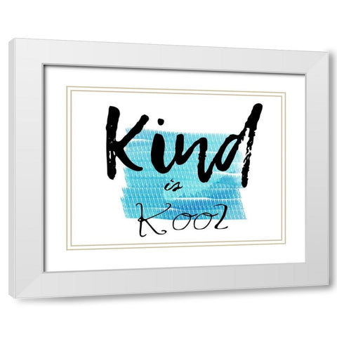 Kool White Modern Wood Framed Art Print with Double Matting by Lewis, Sheldon