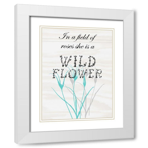 Unique White Modern Wood Framed Art Print with Double Matting by Lewis, Sheldon