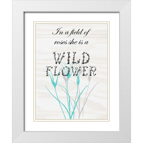 Unique White Modern Wood Framed Art Print with Double Matting by Lewis, Sheldon
