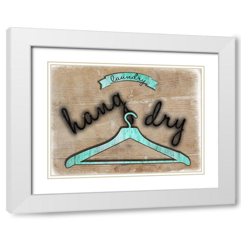 Hang Dry White Modern Wood Framed Art Print with Double Matting by Lewis, Sheldon