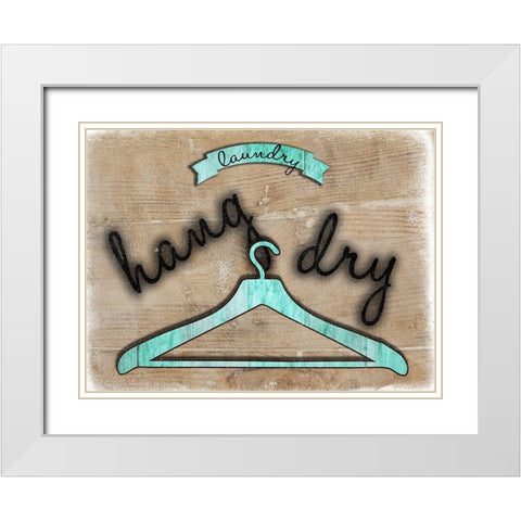 Hang Dry White Modern Wood Framed Art Print with Double Matting by Lewis, Sheldon
