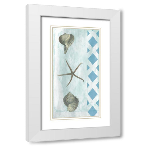 Tranquility 2 White Modern Wood Framed Art Print with Double Matting by Lewis, Sheldon