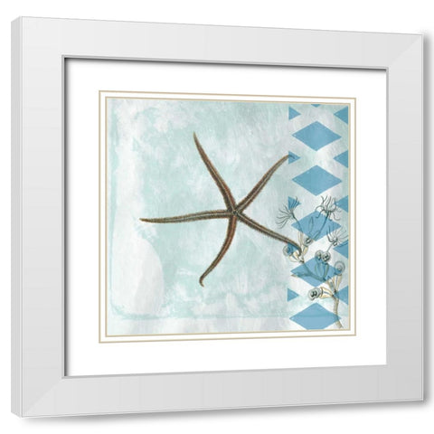 Tranquility 2 White Modern Wood Framed Art Print with Double Matting by Lewis, Sheldon