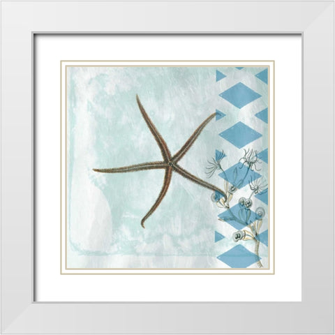 Tranquility 2 White Modern Wood Framed Art Print with Double Matting by Lewis, Sheldon