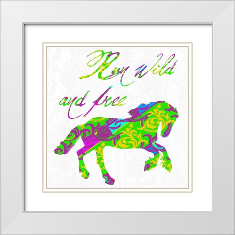 Gypsy Free White Modern Wood Framed Art Print with Double Matting by Lewis, Sheldon