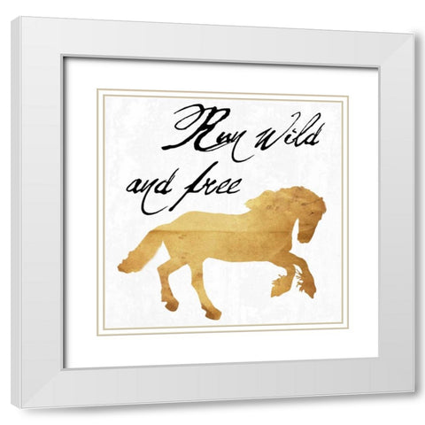 Wild And Free White Modern Wood Framed Art Print with Double Matting by Lewis, Sheldon