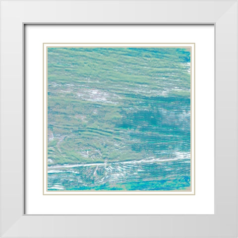 Taste The Tropics White Modern Wood Framed Art Print with Double Matting by Lewis, Sheldon