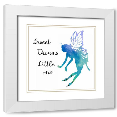Sweet Dreams White Modern Wood Framed Art Print with Double Matting by Lewis, Sheldon