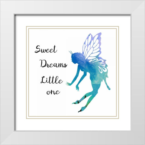 Sweet Dreams White Modern Wood Framed Art Print with Double Matting by Lewis, Sheldon