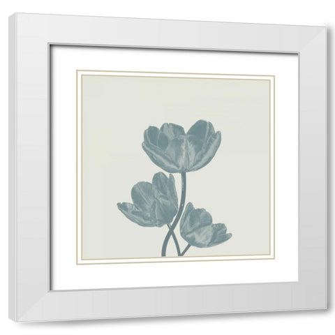 Pure 1 White Modern Wood Framed Art Print with Double Matting by Lewis, Sheldon