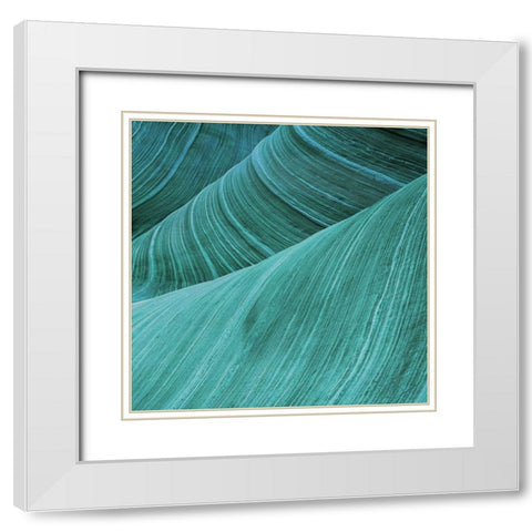 Coastal Abstract 2 White Modern Wood Framed Art Print with Double Matting by Lewis, Sheldon