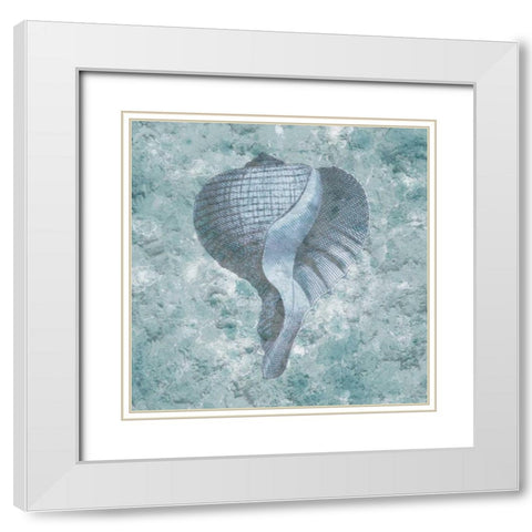Coastal Cement White Modern Wood Framed Art Print with Double Matting by Lewis, Sheldon