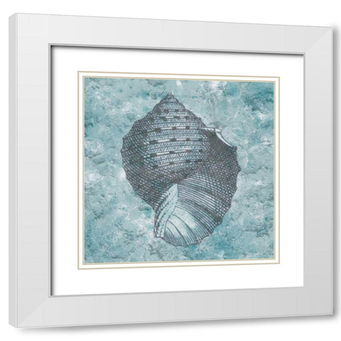 Coastal Cement 1 White Modern Wood Framed Art Print with Double Matting by Lewis, Sheldon