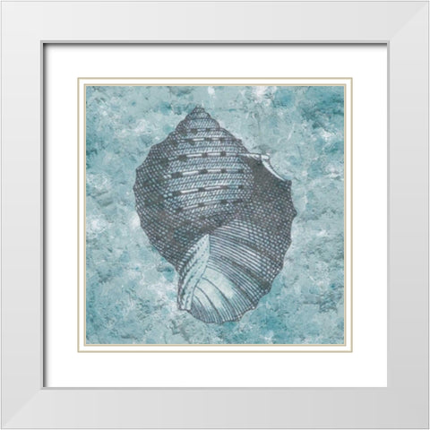 Coastal Cement 1 White Modern Wood Framed Art Print with Double Matting by Lewis, Sheldon