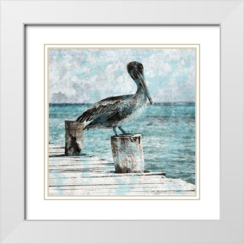 Coastal Pride White Modern Wood Framed Art Print with Double Matting by Lewis, Sheldon