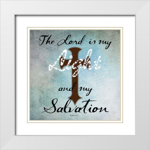 Light Of The World White Modern Wood Framed Art Print with Double Matting by Lewis, Sheldon