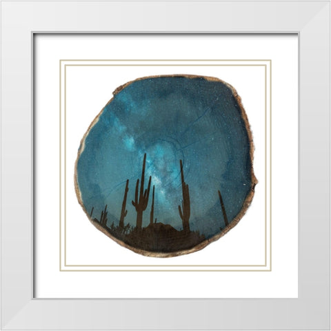 Natural Wood Space 1 White Modern Wood Framed Art Print with Double Matting by Lewis, Sheldon