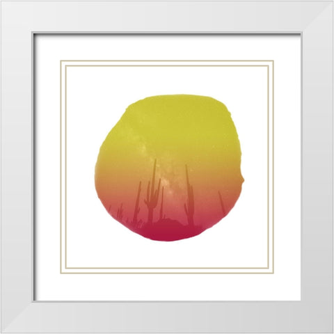 Colored Sky 2 White Modern Wood Framed Art Print with Double Matting by Lewis, Sheldon