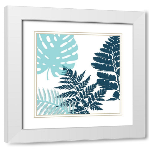 Tropical Color Bloom White Modern Wood Framed Art Print with Double Matting by Lewis, Sheldon