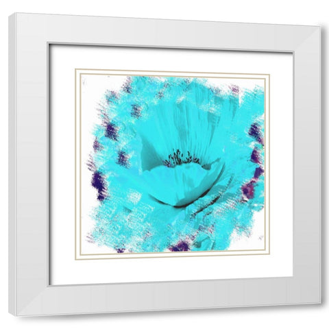 Rose Garden 2 White Modern Wood Framed Art Print with Double Matting by Lewis, Sheldon